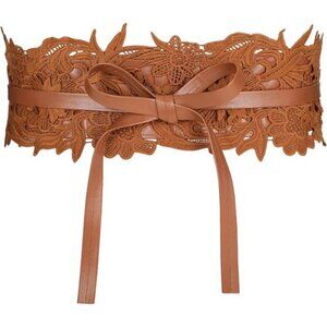 Women Lace Waist Belt Corset Waist Band Belt For Dress Obi Bowknot